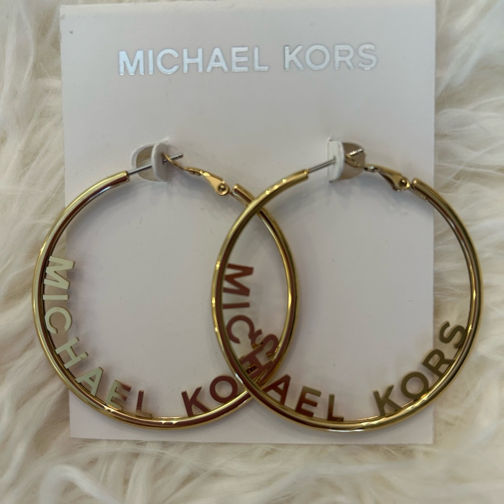 Michael Kors Gold Hoop Earrings